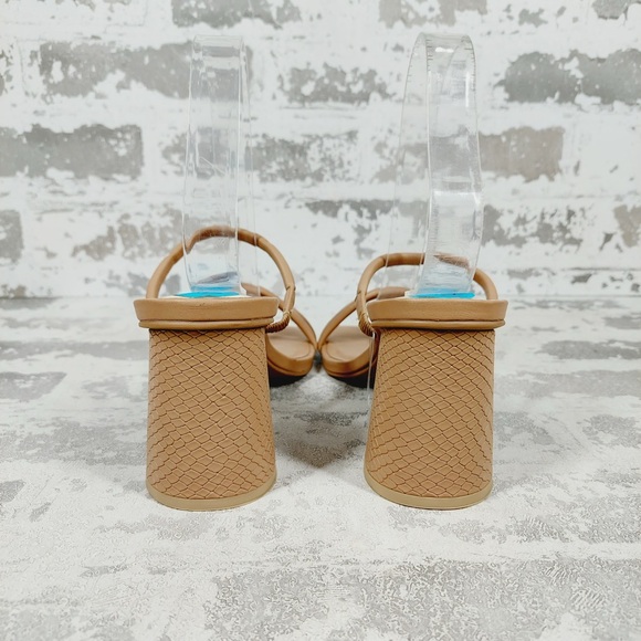 NEW Dolce Vita Faux Leather High Heeled Sandals A684 - Picture 5 of 10